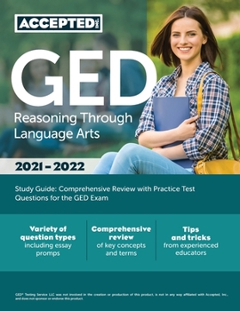 Paperback GED Reasoning Through Language Arts Study Guide: Comprehensive Review with Practice Test Questions for the GED Exam Book