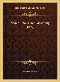 Neuer Beweis Der Gleichung