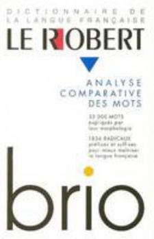 Hardcover Le Robert Brio Analyse comparative des mots [French] Book