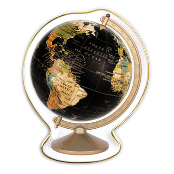 Misc. Vintage Globe Shaped Medium Porcelain Tray Book
