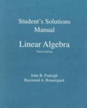 Paperback Student Solution Manual for Linear Algebra Book