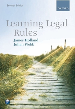 Paperback Learning Legal Rules Book