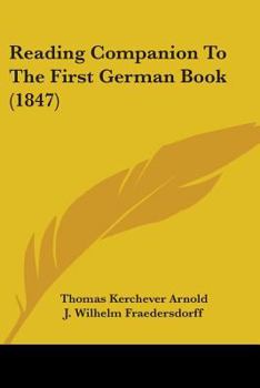 Paperback Reading Companion To The First German Book (1847) Book