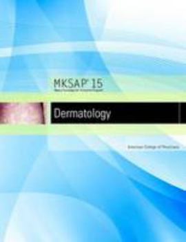 Paperback MKSAP 15 Medical Knowledge Self-assessment Program: Dermatology by American College of Physicians (2010) Paperback Book