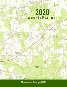 2020 Weekly Planner: Thomaston, Georgia (1971): Vintage Topo Map Cover