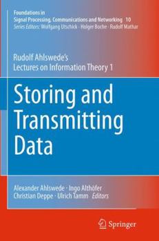 Paperback Storing and Transmitting Data: Rudolf Ahlswede's Lectures on Information Theory 1 Book