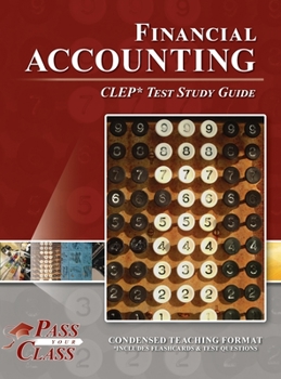 Hardcover Financial Accounting CLEP Test Study Guide Book