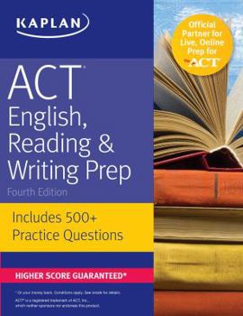 Paperback ACT English, Reading & Writing Prep: Includes 500+ Practice Questions Book