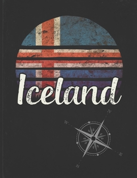 Iceland: Icelander Vintage Flag Personalized Retro Gift Idea for Coworker Friend or Boss  2020 Calendar Daily Weekly Monthly Planner Organizer