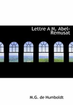 Paperback Lettre A M. Abel-Racmusat [Large Print] Book