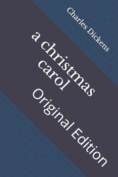 Paperback A christmas carol: Original Edition Book