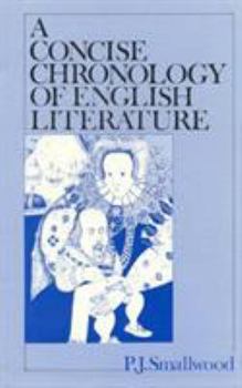 Hardcover A Concise Chronology of English Literature Book