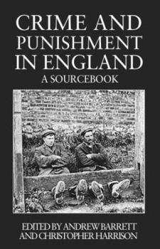 Paperback Crime and Punishment in England: A Sourcebook Book