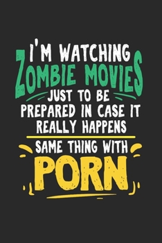 Notizbuch: Zombie Sex Porno Single Flirt Film Lustig Geschenk 120 Seiten, 6X9 (Ca. A5), Karomuster (German Edition)
