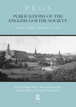 Paperback Giving People Ideas - Text and Concept: Literary Texts as Thought Experiments Book