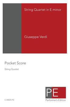 Paperback String Quartet In E Minor: Pocket Score Book