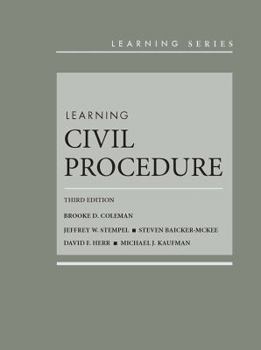Hardcover Learning Civil Procedure (Learning Series) Book