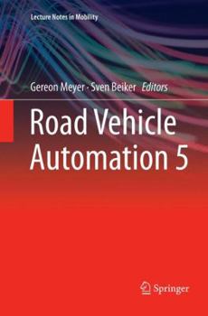 Paperback Road Vehicle Automation 5 Book