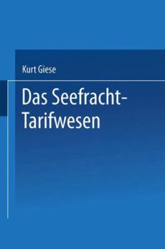 Paperback Das Seefracht-Tarifwesen [German] Book