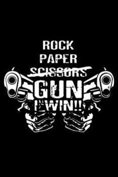 Paperback Paper Rock Scissors Gun I Wi: Blank Lined Notebook Journal for Work, School, Office - 6x9 110 page Book