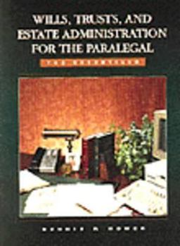 Hardcover Wills, Trusts and Estate Administration for the Paralegal Book