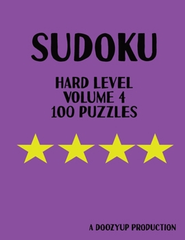 Paperback 100 Hard level sudoku puzzles volume 4 Book