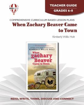 Paperback When Zachary Beaver Came to Town - Teacher Guide by Novel Units Book