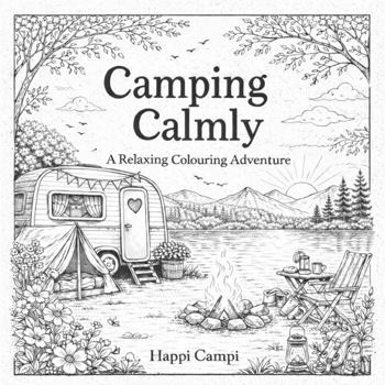 Paperback Camping Calmly: A Relaxing Colouring Adventure Book