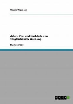 Paperback Arten, Vor- und Nachteile von vergleichender Werbung [German] Book