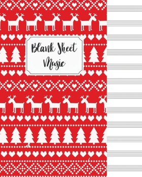 Blank Sheet Music Composition Manuscript Staff Paper Art Music Christmas Notebook Birthday Gift: Sheet Music Notebook / Journal Gift, 100 Pages, 8x10, Soft Cover, Matte Finish