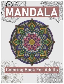 Paperback Mandala Coloring Book for Adults: Big Mandalas to Color for Creative And Relaxation [Large Print] Book