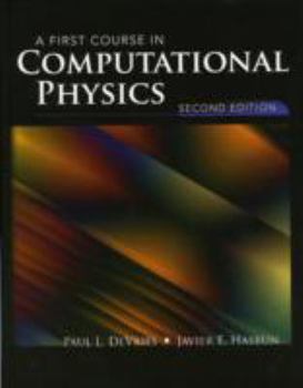 Hardcover A First Course in Computational Physics: . Book