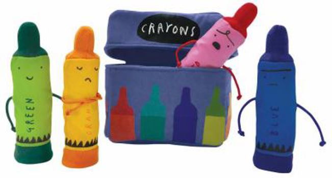 Toy The Day the Crayons Quit Finger Puppet Playset Book