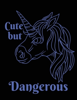 Cute but dangerous: Journal and Notebook for Girls - Composition Size (8.5"x 11") With Lined and Blank Pages, Perfect for Journal, Doodling, Sketching and Notebook