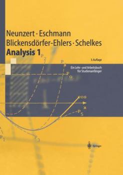 Paperback Analysis 1: Ein Lehr- Und Arbeitsbuch Für Studienanfänger [German] Book