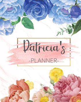 Patricia's Planner: Monthly Planner 3 Years January - December 2020-2022 | Monthly View | Calendar Views Floral Cover - Sunday start