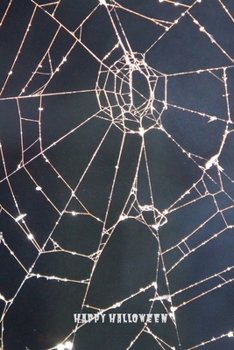 Happy Halloween: Spider Web Lined Paper Halloween Notebook Composition Book With Creep Scary Pumpkin Journal And Diary For School