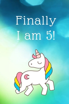 Paperback finally I am 5: Journal Notebook Birthday Gift Book