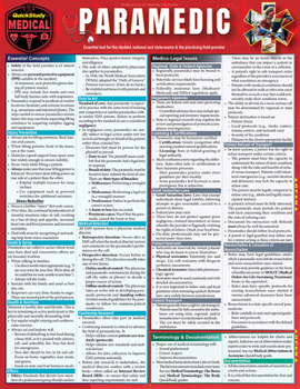 Misc. Paramedic: A Quickstudy Laminated Reference Guide Book