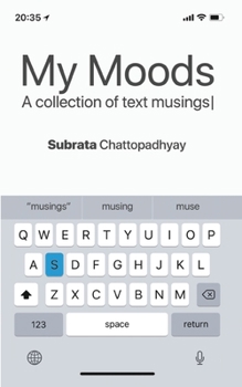 Paperback My Moods - A Collection of Text Musings Book