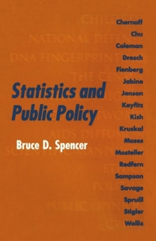 Hardcover Statistics and Public Policy Book