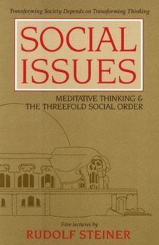 Paperback Social Issues: Meditative Thinking & the Threefold Social Order (Cw 334) Book