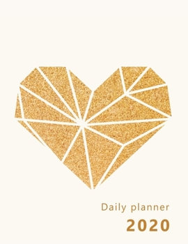 Daily Planner 2020: Large, 1 day per page. Daily Schedule, Goals, To-Dos, Assignments and Tasks. Includes Gratitude section, Meal planner, Mood and ... design, golden color. Soft matte cover).