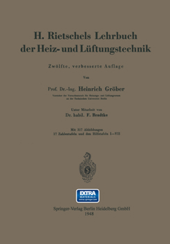 Paperback H. Rietschels Lehrbuch der Heiz- und Lüftungstechnik [German] Book