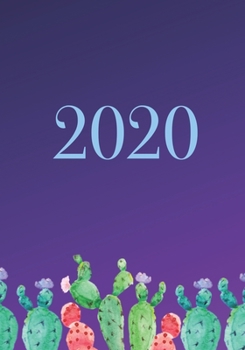 2020: Midnight Cactus,12 Month, Daily/Weekly Planner with Habit Tracker, To-Do List, Weekly Goals, Daily Routines, Inspirational Quote and Affirmations, 7x 10