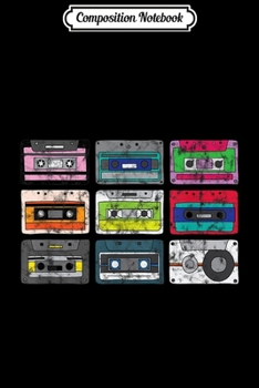 Composition Notebook: Cassette Tape Mixtape Retro Music Vintage 80s 90s  Journal/Notebook Blank Lined Ruled 6x9 100 Pages