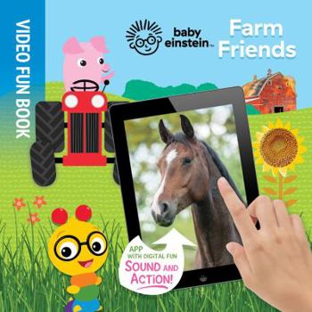 Board book Baby Einstein Farm Friends-Video Fun Board Book with Sound & Action APP Book