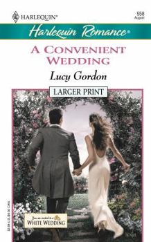 Paperback A Convenient Wedding (White Weddings) [Large Print] Book