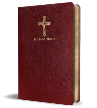 Hardcover Biblia Católica En Español. Símil Piel Vinotinto, Tamaño Compacto / Catholic Bible. Spanish-Language, Leathersoft, Wine, Compact [Spanish] Book