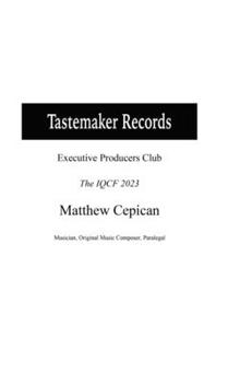 Hardcover Tastemaker Records Executive Producers Club The IQCF 2023 Book